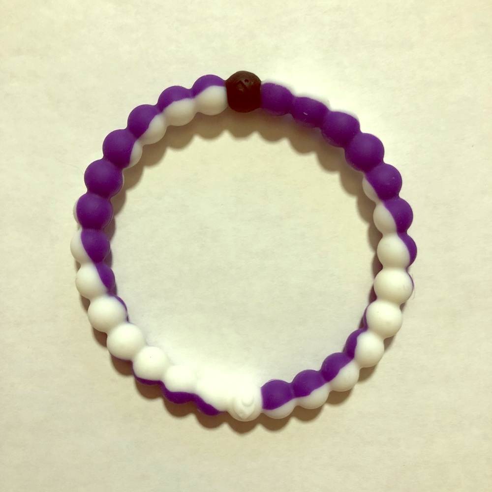 Purple and white Lokai Bracelet